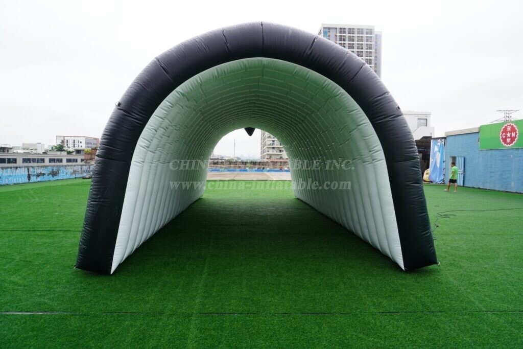Tent1-424C Black Inflatable Tent Tunnel Shelter