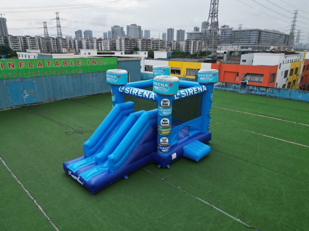 T2-8501 Blue Inflatable Combo Slide Bounce House