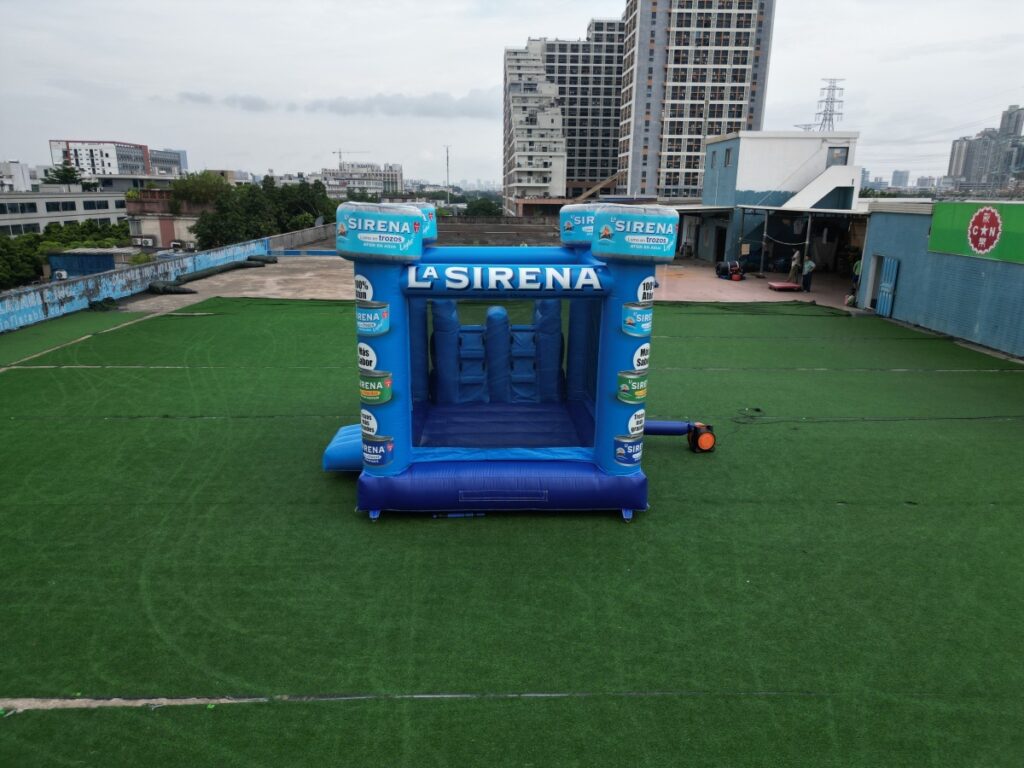 T2-8501 Blue Inflatable Combo Slide Bounce House